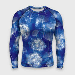 Рашгард мужской Летающие одуванчики - акварельный фон, цвет: 3D-принт