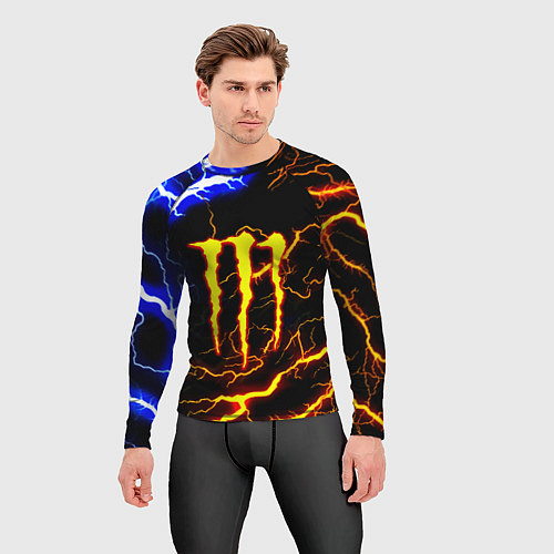 Мужской рашгард Monster energy шторм / 3D-принт – фото 3