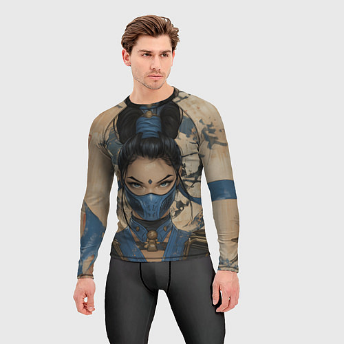 Мужской рашгард Mortal Kombat - Kitana / 3D-принт – фото 3