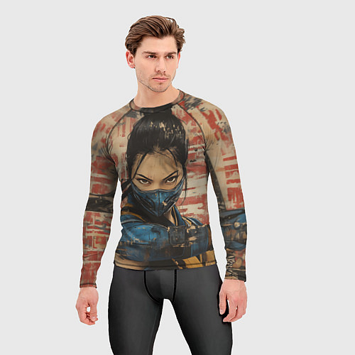 Мужской рашгард Боец Мортал комбат Китана / 3D-принт – фото 3