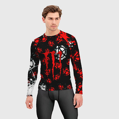 Мужской рашгард Monster energy anarhy / 3D-принт – фото 3