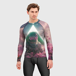Рашгард мужской Космонавт и цветы на другой планете, цвет: 3D-принт — фото 2