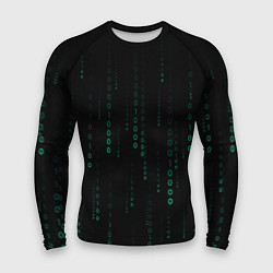 Рашгард мужской Color black turquoise, цвет: 3D-принт
