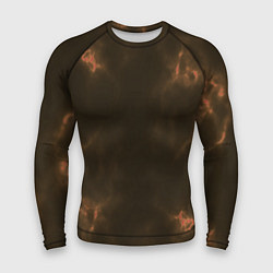 Рашгард мужской The color is brown, цвет: 3D-принт
