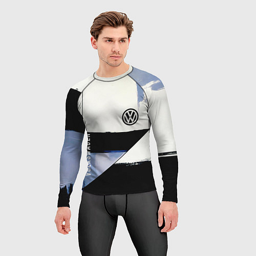 Мужской рашгард Volkswagen логотип / 3D-принт – фото 3