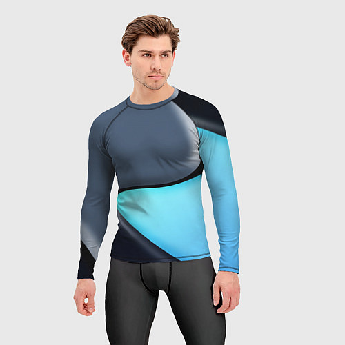 Мужской рашгард Разноцветный / 3D-принт – фото 3