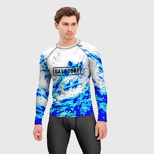 Мужской рашгард Daysgone голубые краски / 3D-принт – фото 3