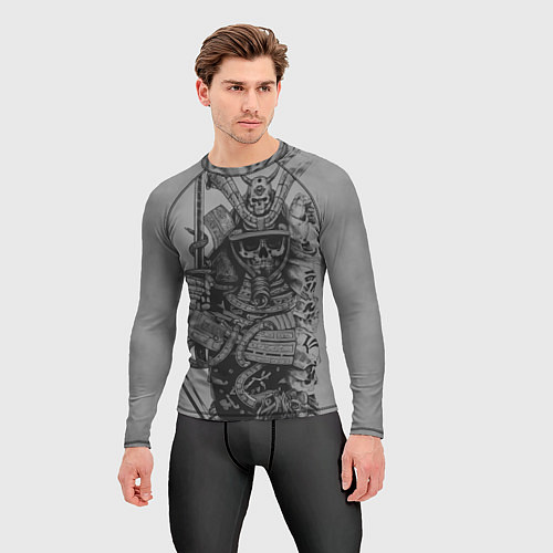 Мужской рашгард Мертвый самурай призрак / 3D-принт – фото 3