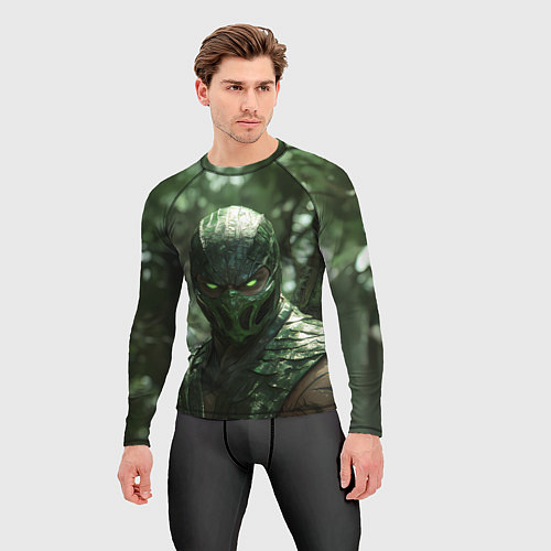 Мужской рашгард Рептилия в джунглях / 3D-принт – фото 3