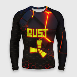 Мужской рашгард Rust hexagon краски