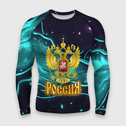 Мужской рашгард Россия - березовая абстракция