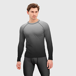 Рашгард мужской Текстурированный градиент тёмно-серый, цвет: 3D-принт — фото 2