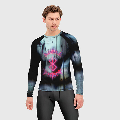 Мужской рашгард Берсерк в стиле гранж / 3D-принт – фото 3