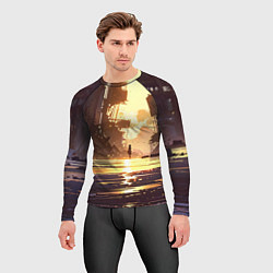 Рашгард мужской Аниме под солнцем, цвет: 3D-принт — фото 2