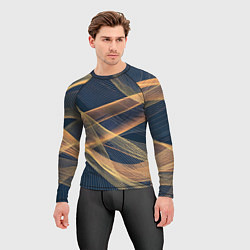 Рашгард мужской Световые волны, цвет: 3D-принт — фото 2