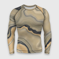 Мужской рашгард Песочный мрамор