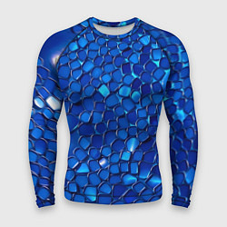 Мужской рашгард Блестящие синие отражения