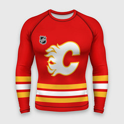 Рашгард мужской Калгари Флэймз хоккей, цвет: 3D-принт