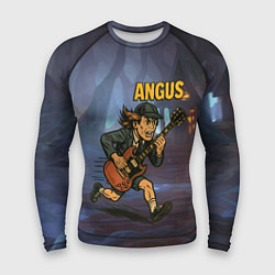 Рашгард мужской Ангус Янг ACDC, цвет: 3D-принт