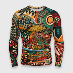 Рашгард мужской Цветной самурай, цвет: 3D-принт