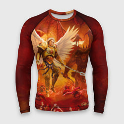 Рашгард мужской Сангвиний великий ангел, цвет: 3D-принт