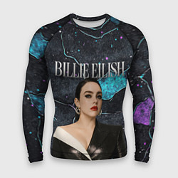 Рашгард мужской Билли Айлиш в деловом костюме, цвет: 3D-принт