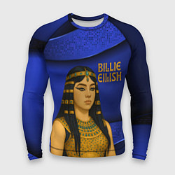 Рашгард мужской Билли Айлиш в образе фараона, цвет: 3D-принт