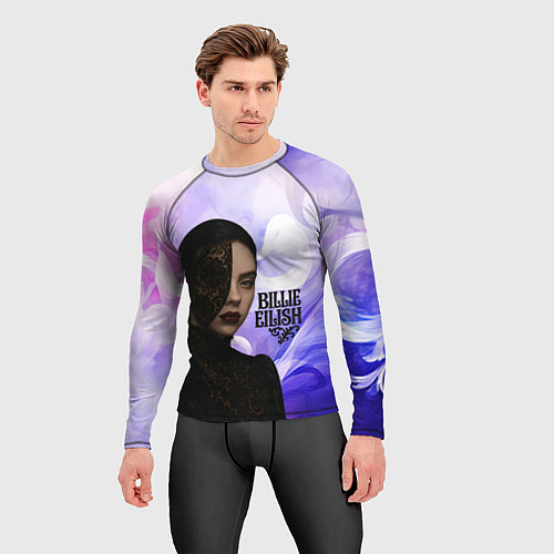 Мужской рашгард Готический стиль Билли Айлиш / 3D-принт – фото 3