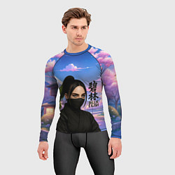 Рашгард мужской Ниндзя Билли Айлиш, цвет: 3D-принт — фото 2
