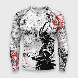 Рашгард мужской Самурай - брызги красок, цвет: 3D-принт