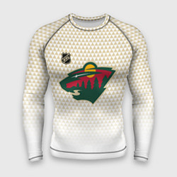 Рашгард мужской Миннесота Уайлд - белый градиент, цвет: 3D-принт