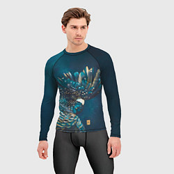 Рашгард мужской Попугай акварельный - big picture, цвет: 3D-принт — фото 2