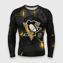 Мужской рашгард Питтсбург Пингвинз - плиты с подсветкой