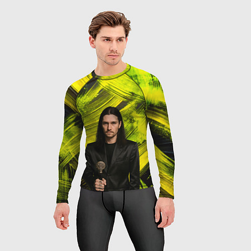 Мужской рашгард Bones держит трость / 3D-принт – фото 3