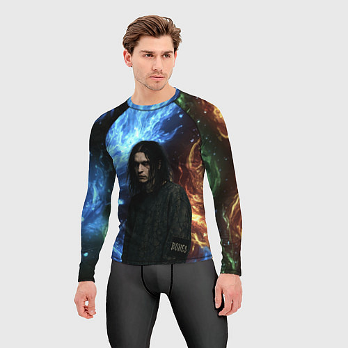 Мужской рашгард Bones депрессивный стиль / 3D-принт – фото 3