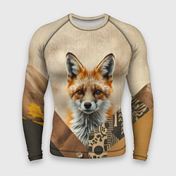 Рашгард мужской Удивительный рыжий лисёнок, цвет: 3D-принт