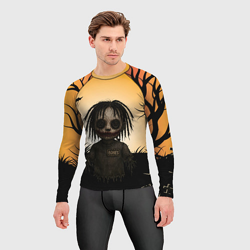 Мужской рашгард Bones кукла Вуду / 3D-принт – фото 3