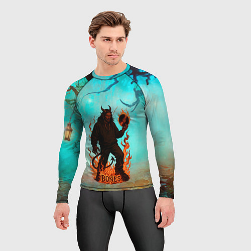 Мужской рашгард Bones в стиле демона / 3D-принт – фото 3