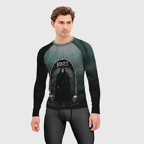 Мужской рашгард Bones арка из костей / 3D-принт – фото 3