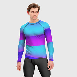 Рашгард мужской Неоновый прилив, цвет: 3D-принт — фото 2