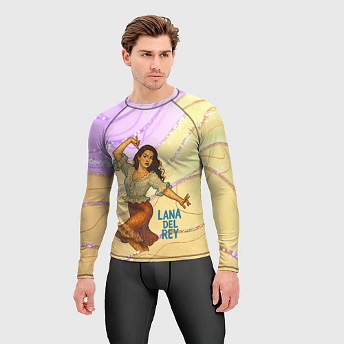 Мужской рашгард Lana Del Rey танцует / 3D-принт – фото 3