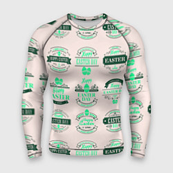 Рашгард мужской Easter turquoise, цвет: 3D-принт