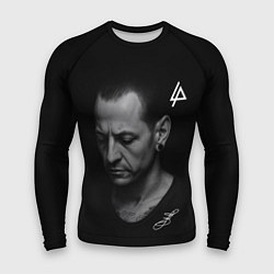 Рашгард мужской Честер Беннингтон - легенда, цвет: 3D-принт