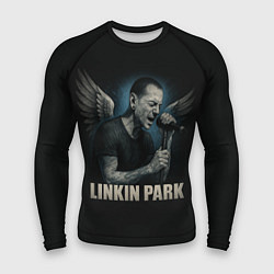 Рашгард мужской Chester Bennington - Angel, цвет: 3D-принт