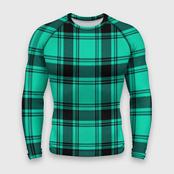 Мужской рашгард Checkered turquoise