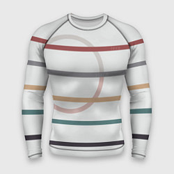 Рашгард мужской Stripes and circle, цвет: 3D-принт