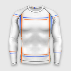 Мужской рашгард Neon white orange blue