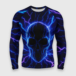 Рашгард мужской Электрический череп, цвет: 3D-принт