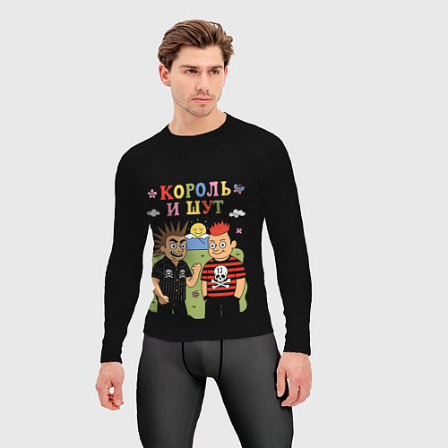 Мужской рашгард Король и Шут, мультяшный стиль / 3D-принт – фото 3