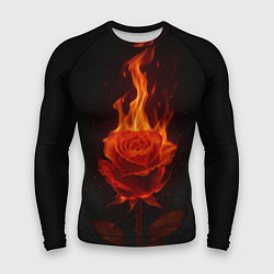 Рашгард мужской Flaming rose, цвет: 3D-принт
